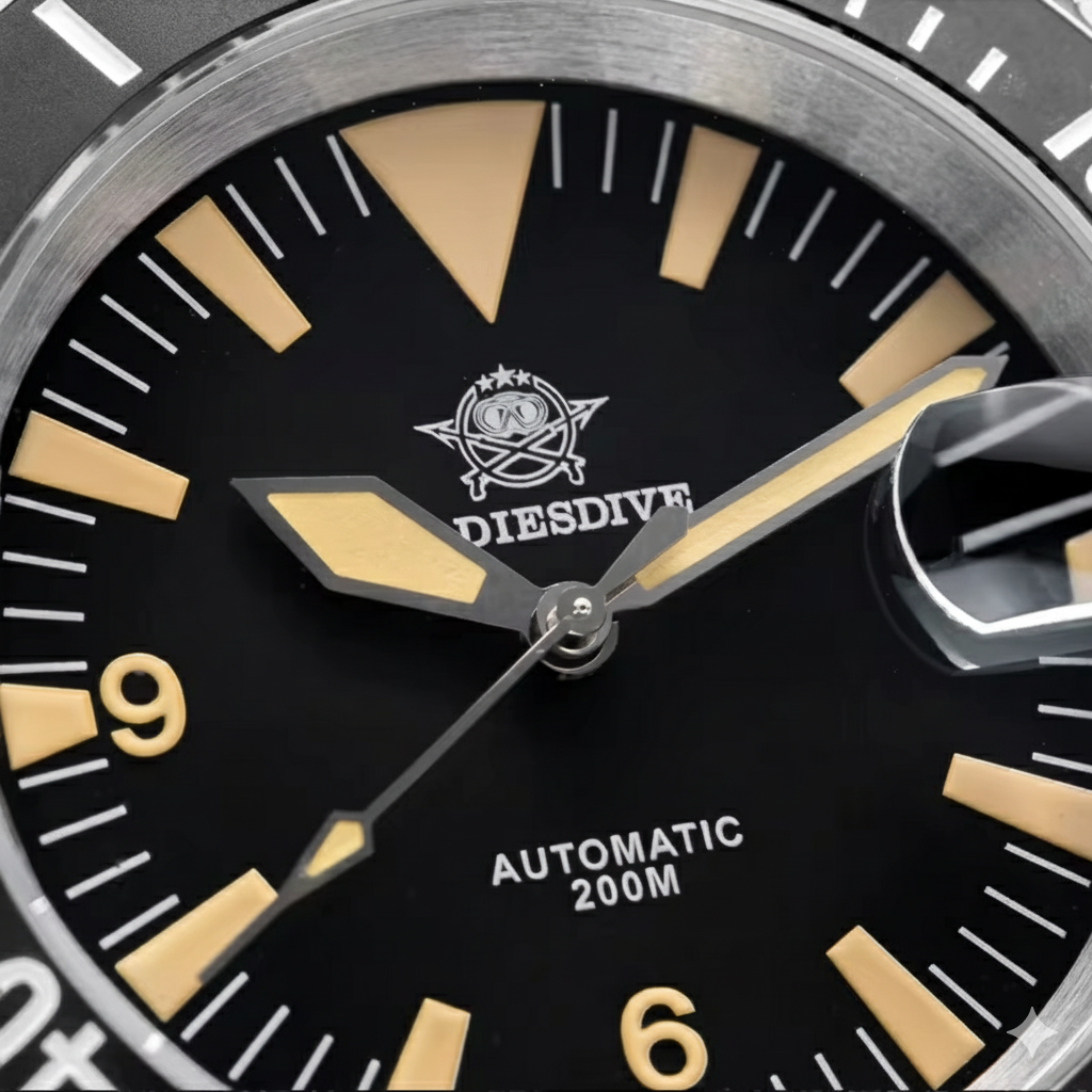 Montre Automatique de Luxe pour Homme — Verre Saphir, Plongée 200M, Luminescence & Mécanisme Haute Précision