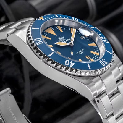 Montre Automatique de Luxe pour Homme — Verre Saphir, Plongée 200M, Luminescence & Mécanisme Haute Précision