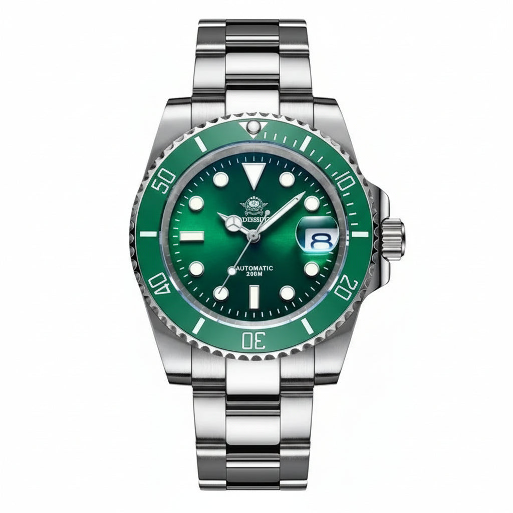 NH35 Movement Automatic Watch Sapphire Crystal Mechanical Wristwatch 200M Diving Super Luminous Watches Reloj Hombre