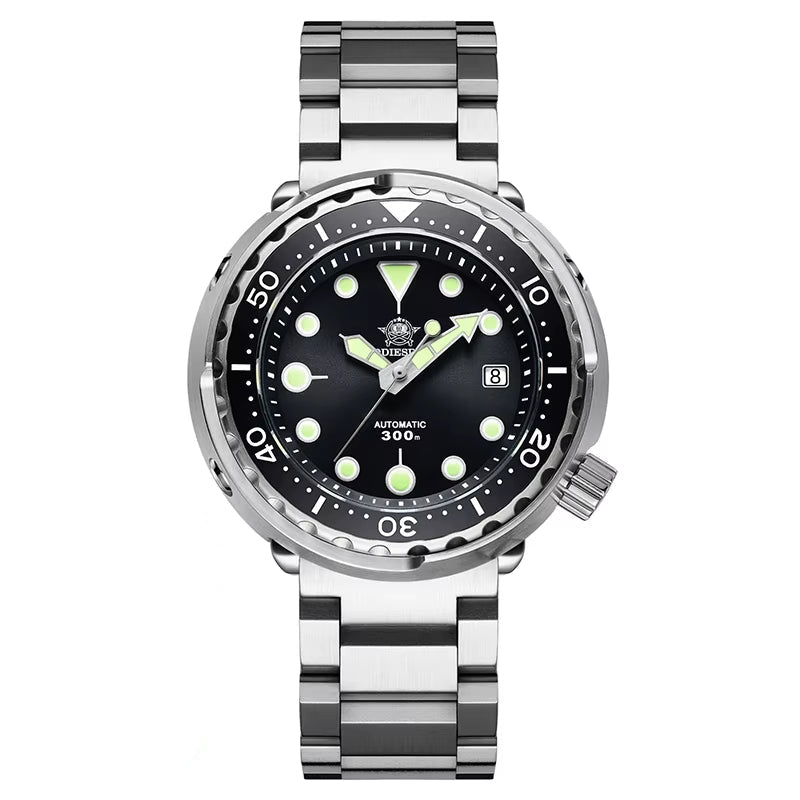 Automatic Mechanical Watch Male American Stainless Steel Scratch Proof Waterproof Diving Watch Business Leisure Watch