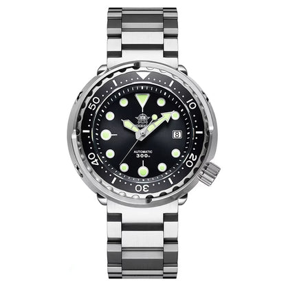 Automatic Mechanical Watch Male American Stainless Steel Scratch Proof Waterproof Diving Watch Business Leisure Watch