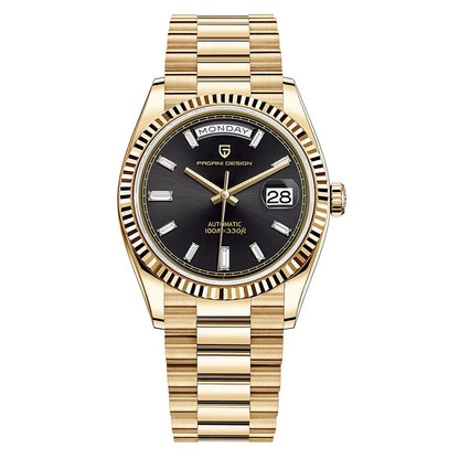 DD36 Mens Watches Rose Gold Luxury Automatic Watch for Men Mechanical Wristwatch AR Sapphire Waterproof Clock Gift