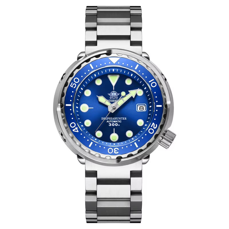 Automatic Mechanical Watch Male American Stainless Steel Scratch Proof Waterproof Diving Watch Business Leisure Watch