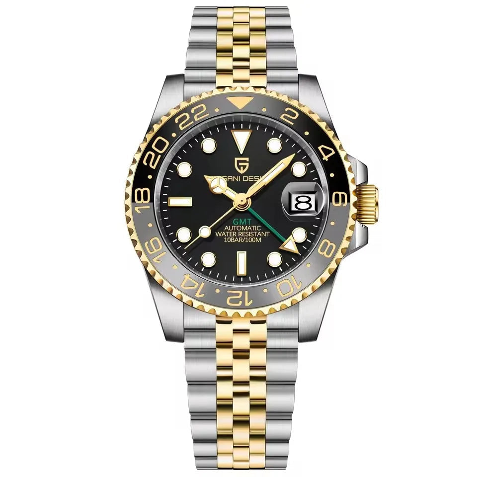 V3 Version GMT Watches Men'S Luxury Sapphire Automatic Mechanical Watch 40MM Stainless Steel Waterproof Watch