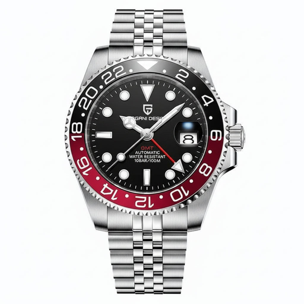 V3 Version GMT Watches Men'S Luxury Sapphire Automatic Mechanical Watch 40MM Stainless Steel Waterproof Watch