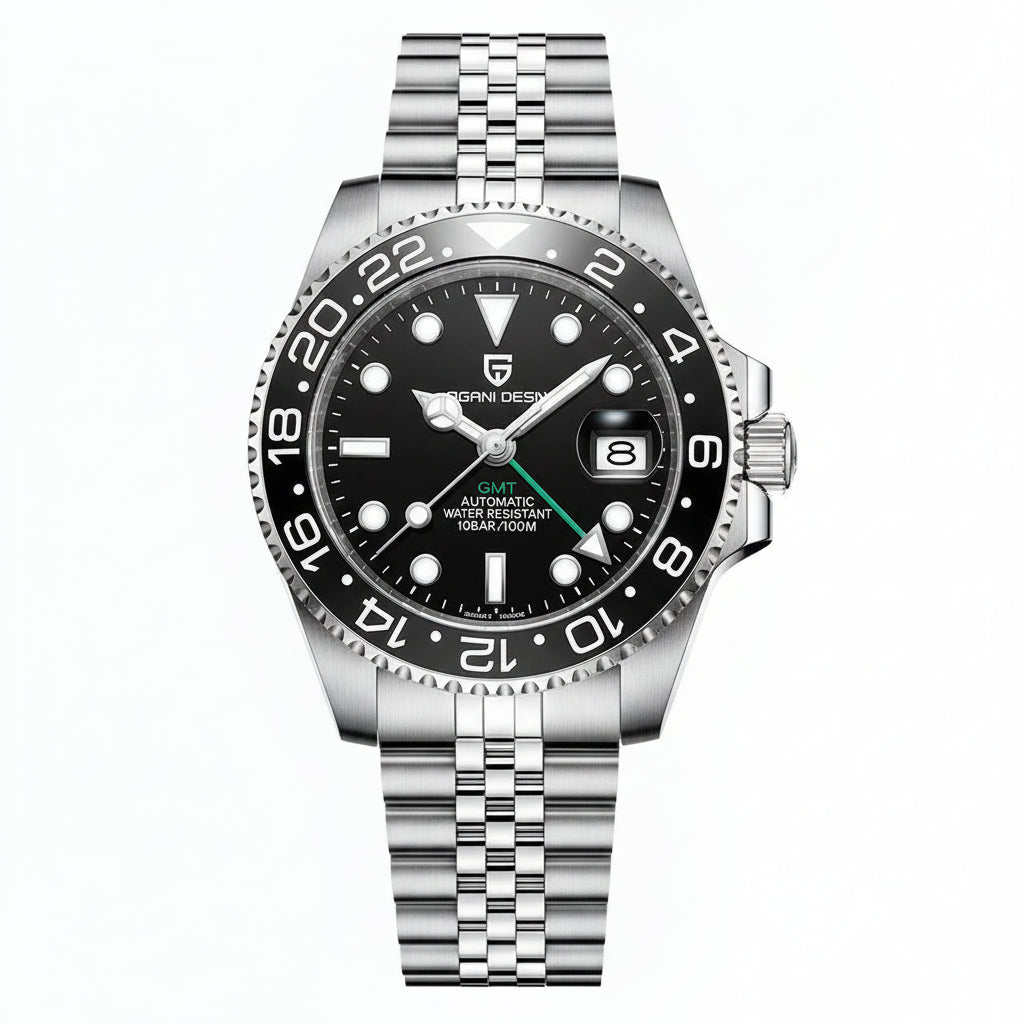 V3 Version GMT Watches Men'S Luxury Sapphire Automatic Mechanical Watch 40MM Stainless Steel Waterproof Watch