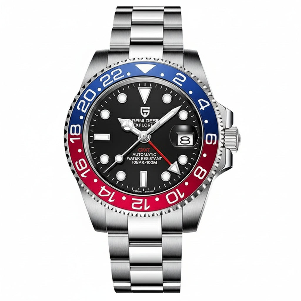 V3 Version GMT Watches Men'S Luxury Sapphire Automatic Mechanical Watch 40MM Stainless Steel Waterproof Watch