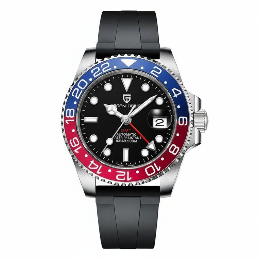 V3 Version GMT Watches Men'S Luxury Sapphire Automatic Mechanical Watch 40MM Stainless Steel Waterproof Watch