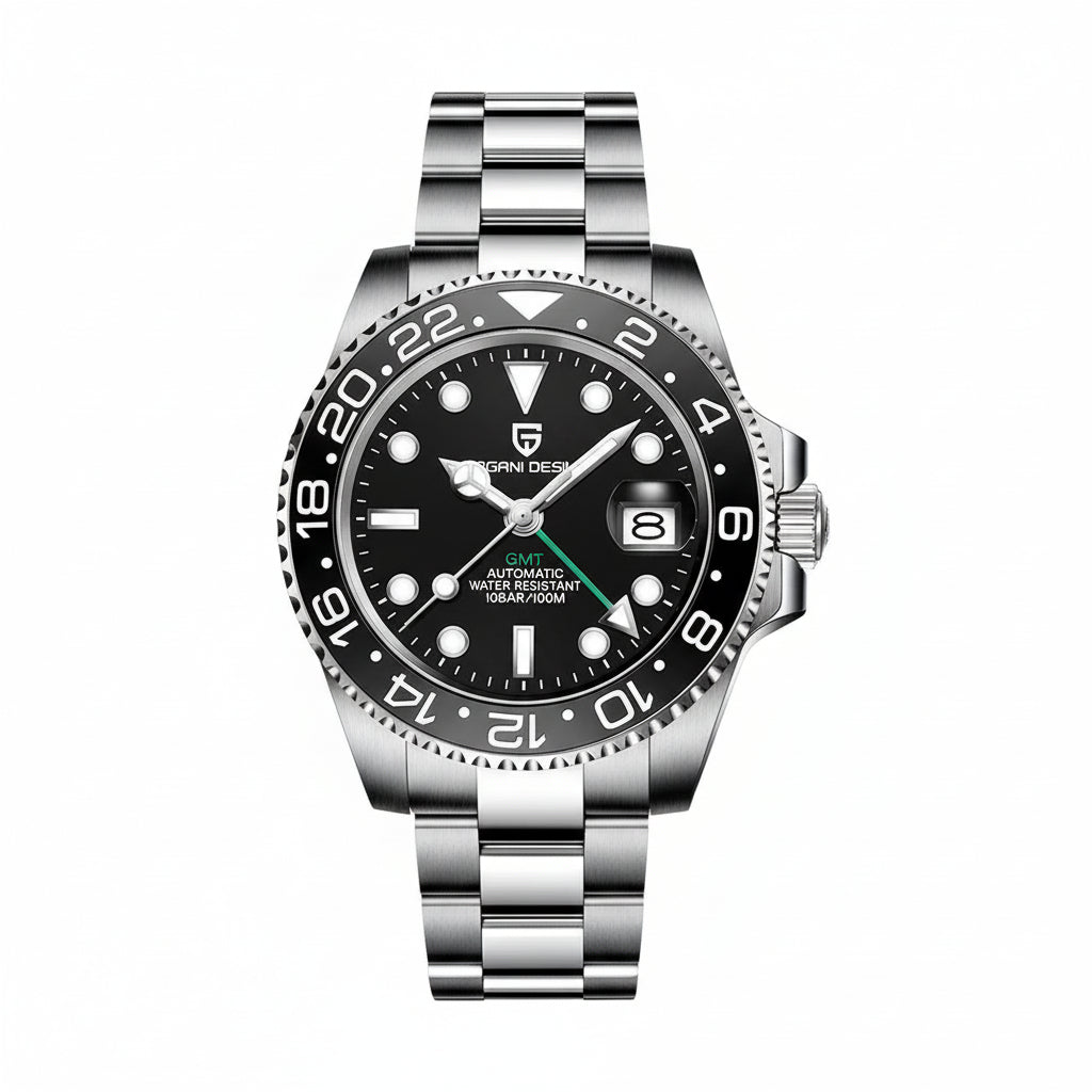 V3 Version GMT Watches Men'S Luxury Sapphire Automatic Mechanical Watch 40MM Stainless Steel Waterproof Watch