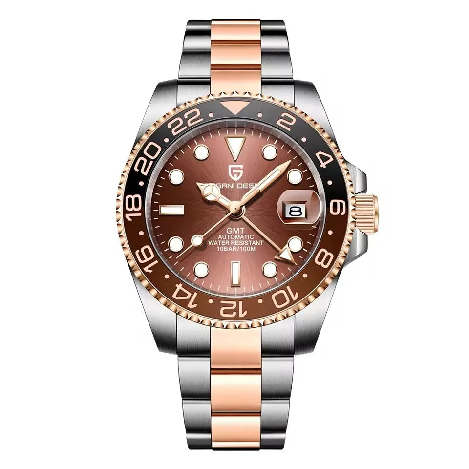 V3 Version GMT Watches Men'S Luxury Sapphire Automatic Mechanical Watch 40MM Stainless Steel Waterproof Watch