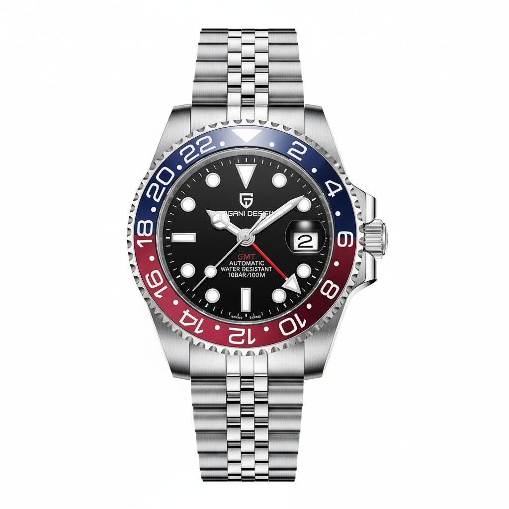 V3 Version GMT Watches Men'S Luxury Sapphire Automatic Mechanical Watch 40MM Stainless Steel Waterproof Watch