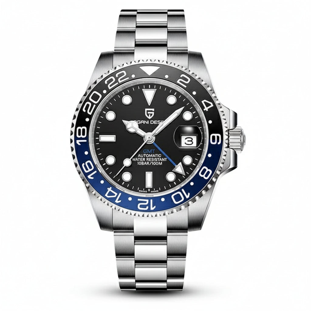 V3 Version GMT Watches Men'S Luxury Sapphire Automatic Mechanical Watch 40MM Stainless Steel Waterproof Watch