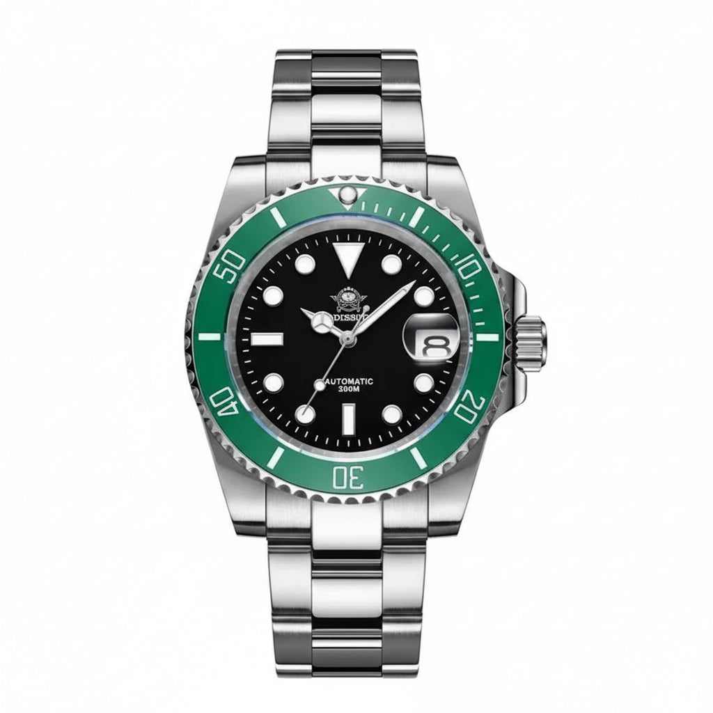 NH35 Movement Automatic Watch Sapphire Crystal Mechanical Wristwatch 200M Diving Super Luminous Watches Reloj Hombre