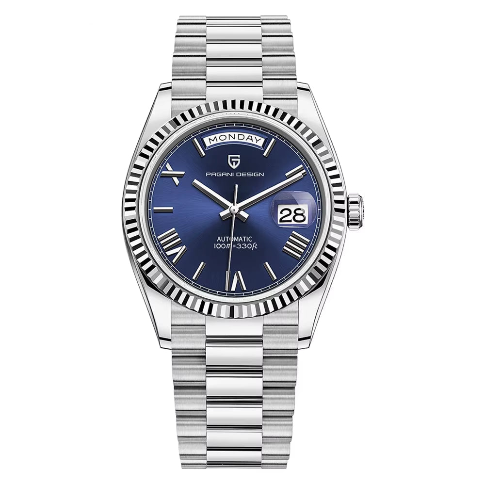 DD36 Mens Watches Rose Gold Luxury Automatic Watch for Men Mechanical Wristwatch AR Sapphire Waterproof Clock Gift